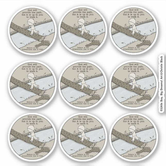 Gott wird da sein aufkleber (Vorderseite)