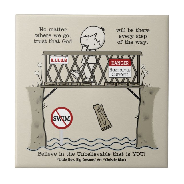 Gott wird da sein fliese (Vorderseite)