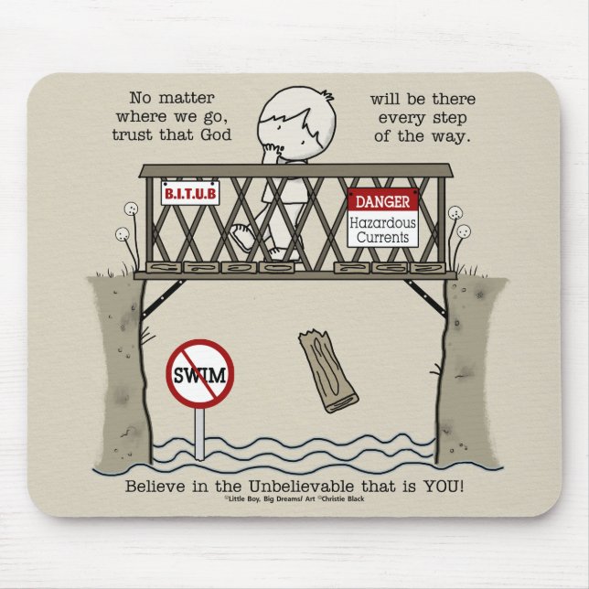 Gott wird da sein mousepad (Vorne)