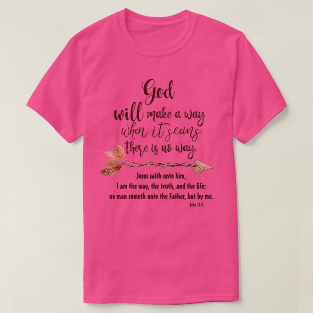 Gott wird mit der Bibel Verse ein Angebot machen T-Shirt (Design vorne)