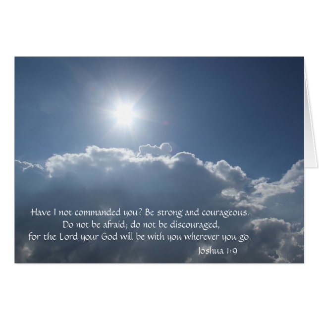 Gott wird mit dir sein (Joshua 1:9), Himmel Oben! (Vorderseite (Horizontal))