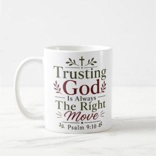 Gott zu vertrauen ist immer der richtige Schritt - Kaffeetasse
