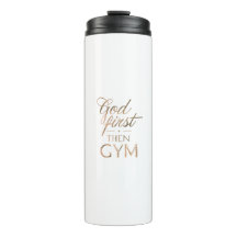 Gott zuerst, dann Gym Tasse – Christliche Workout