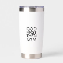 Gott zuerst, dann Gym Tasse – Christliche Workout