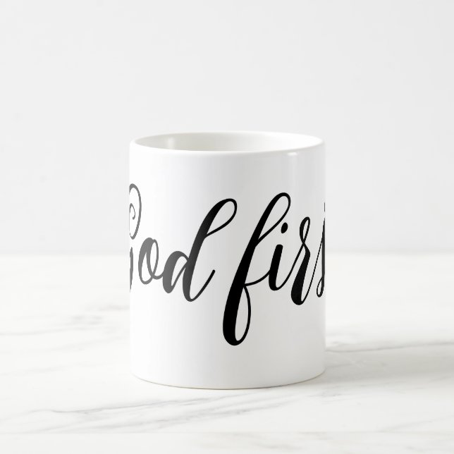 Gott zuerst kaffeetasse (Mittel)