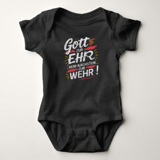 Gott zur Ehr dem Nächsten zur Wehr - Feuerwehr Baby Strampler