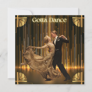 Gotta Dance - Vintages Ballroom Art Deco Feiertagskarte