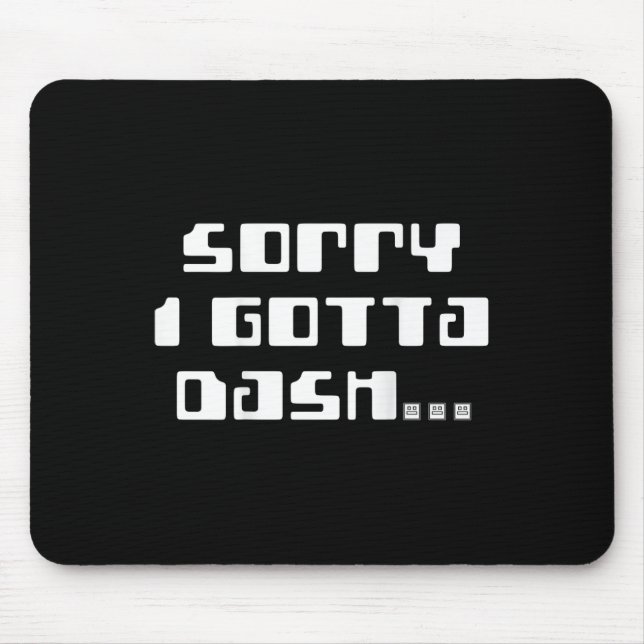 Gotta Dash Video Game Geometry Video Gamer Back Pr Mousepad (Vorne)