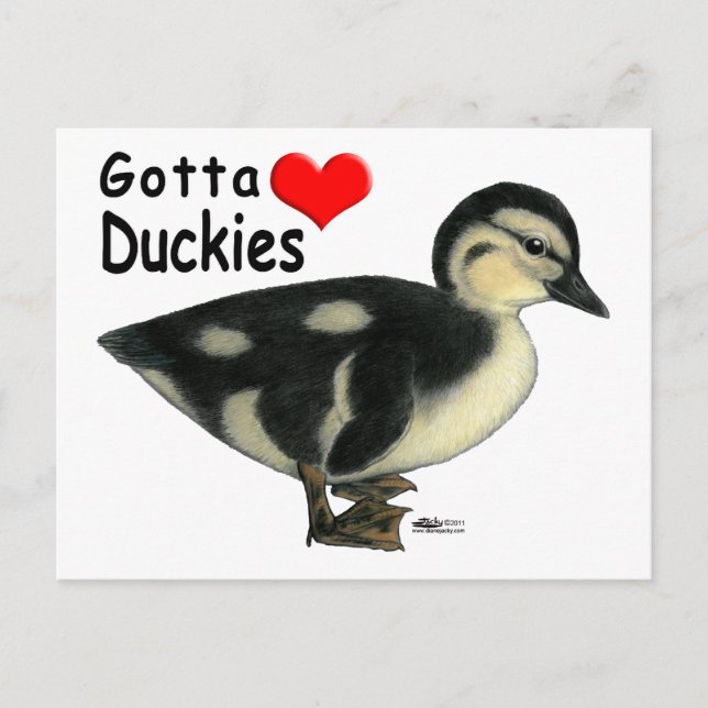 Gotta Liebe Duckies Postkarte (Vorderseite)