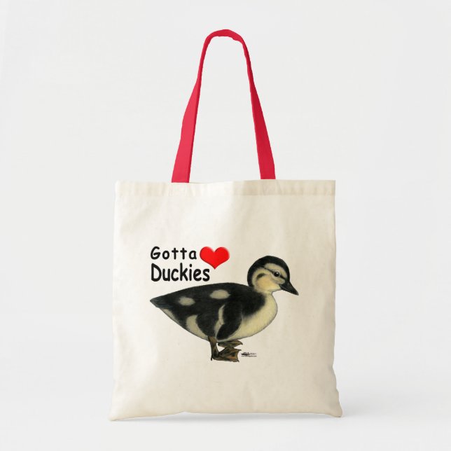 Gotta Liebe Duckies Tragetasche (Vorne)