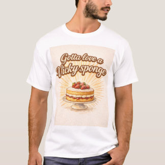 Gotta love a Vicky sponge funny humour t shirt