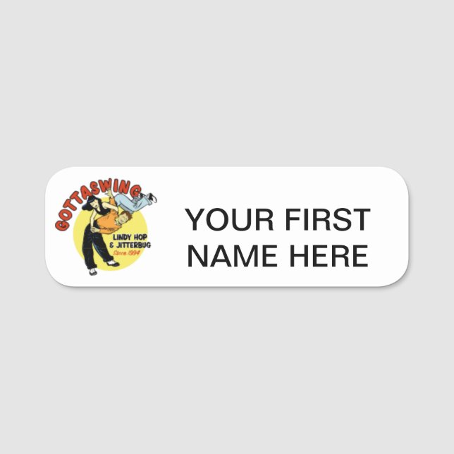 Gottaswing Name Tag 3 Namensschild (Vorderseite)
