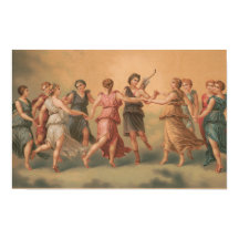 Götter tanzen in den Wolken mit Göttinnen