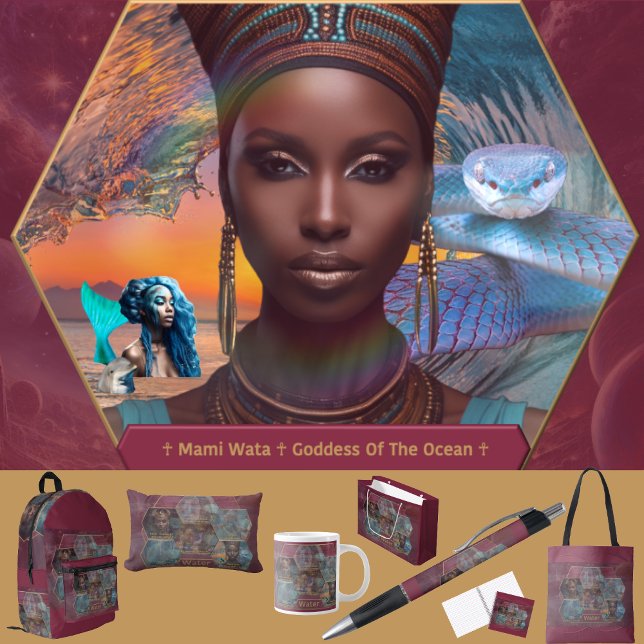 Götter und Göttinnen des Wassers Notizbuch (Get the full “Gods + Goddesses Of Water” collection: https://bit.ly/OurAncestorsZazzle.)