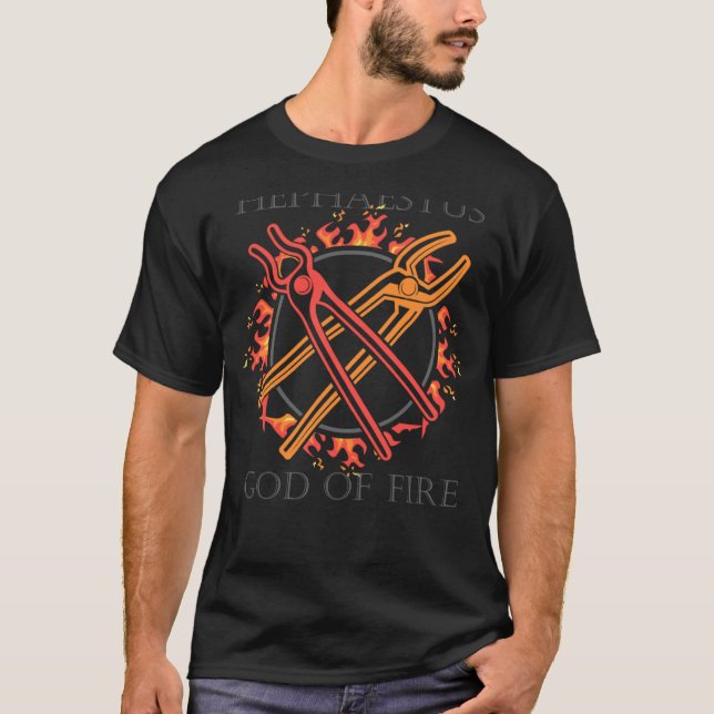 Götter von Olymp oder Hephaestus Gott des Feuers o T-Shirt (Vorderseite)
