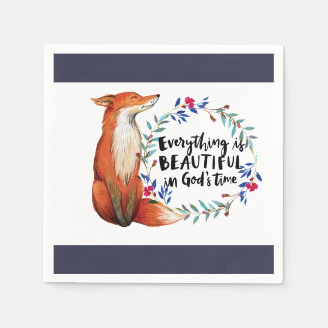 Götter Zeitfüchse Serviette (Vorderseite)