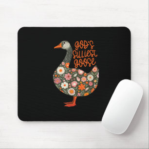 Gottes alberne Gans Lustiges Süßes Tier Mousepad