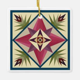 Gottes Augapfel-Quilt-Ornament Keramikornament