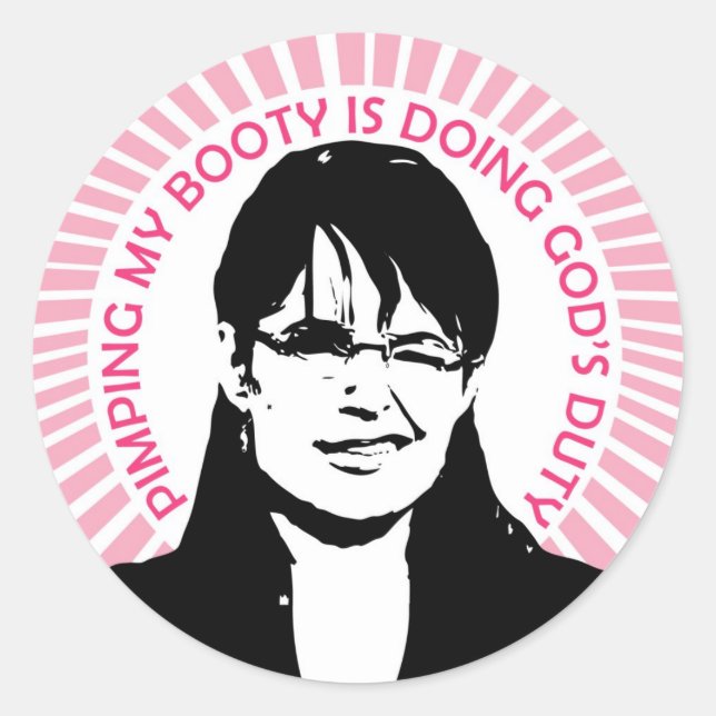 Gottes Dienstaufkleber Runder Aufkleber (Vorderseite)