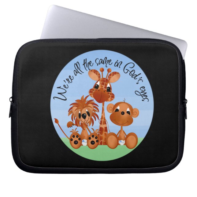 Gottes elektronischer Sieb Laptopschutzhülle (Vorderseite)