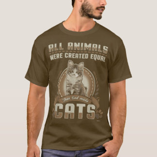 Gottes erschaffene Katzen Kätzchen T - Shirt