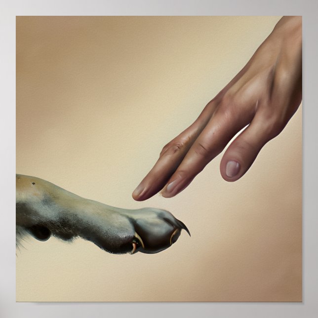 Gottes erschaffener Hund Portrait Art Poster (Vorne)