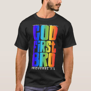 Gottes erstes Bro Sprichwörter 36 Gott Christlich  T-Shirt