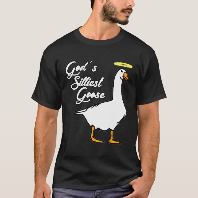 Gottes Extravagante Silvestergans T-Shirt (Vorderseite)