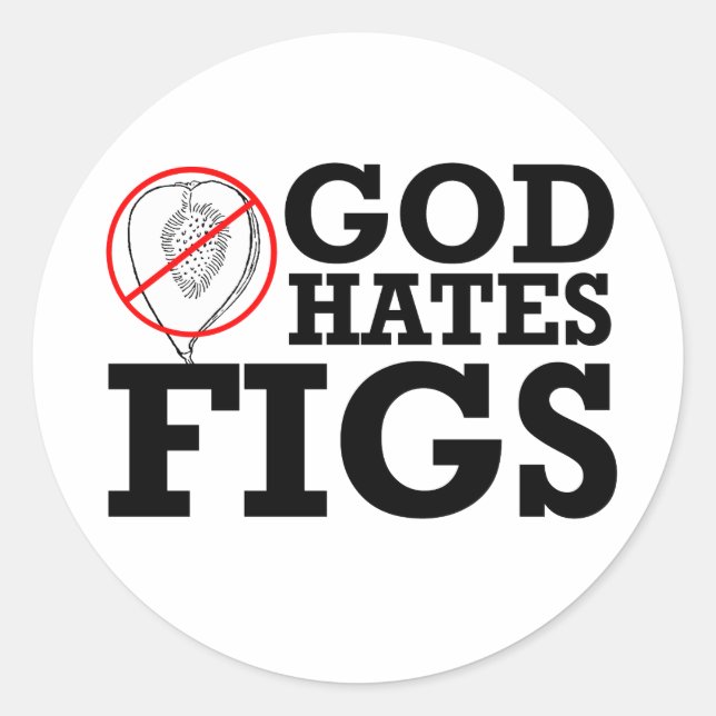 GOTTES FEIS -.pnng Runder Aufkleber (Vorderseite)
