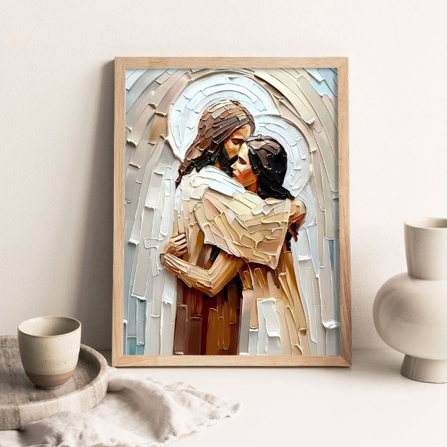 Gottes Flüstern, Christliche Kunst, Digitale Jesus Poster (Von Creator hochgeladen)