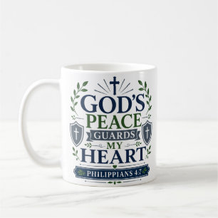 Gottes Frieden bewacht mein Herz Biblischer Hoffnu Kaffeetasse