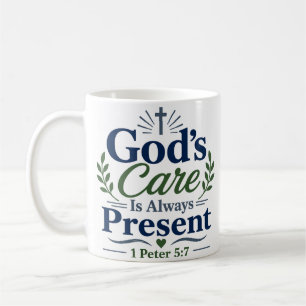 Gottes Fürsorge ist immer ein tröstender Vers Kaffeetasse
