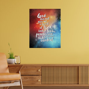 GOTTES Geist der Liebe - KEINE ANGST - POWER Bible Poster