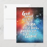GOTTES Geist der Liebe NO FEAR Bible Verse Christl