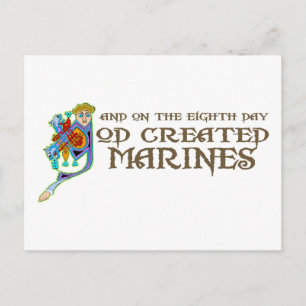 Gottes geschaffene Marines Postkarte