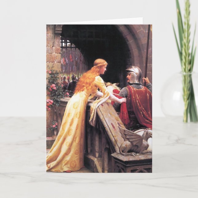 Gottes Geschwindigkeit von Edmund Blair Leighton Karte (Vorderseite)