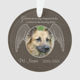 Gottes Gesendet ein Engel Pet Beileid Custom Ornament