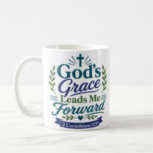 Gottes Gnade führt mich weiter Gnade Zitat Kaffeetasse