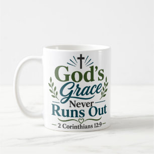 Gottes Gnade geht nie aus - Inspirierende Schrift Kaffeetasse