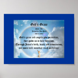 Gottes Grace-Poesie Poster