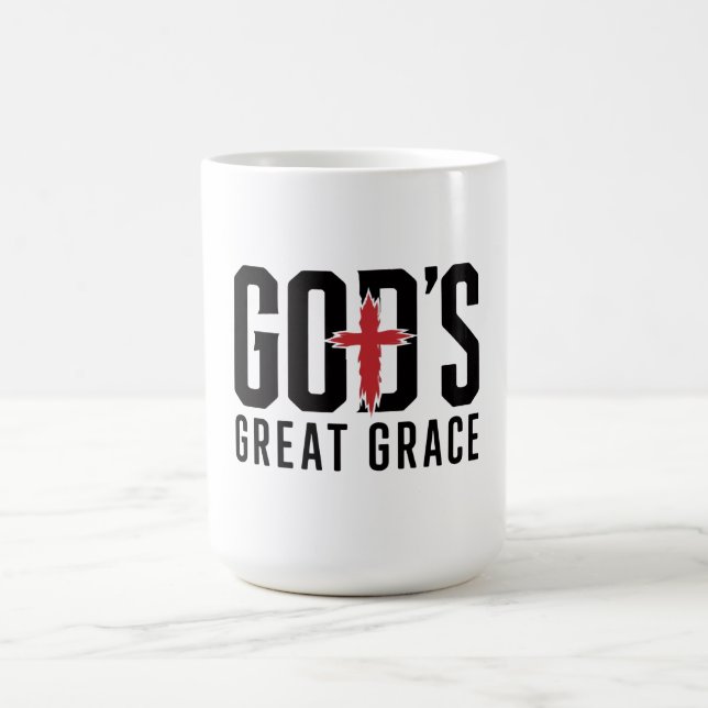 Gottes große Gnade Kaffeetasse (Mittel)