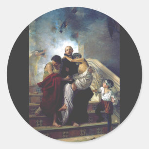 Gottes Heiliger Johannes Runder Aufkleber
