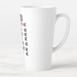 ** Gottes Ich erschaffen** Latte Tasse