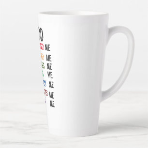 ** Gottes Ich erschaffen** Latte Tasse
