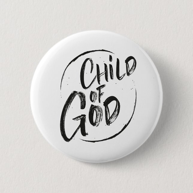 Gottes Kind Button (Vorderseite)
