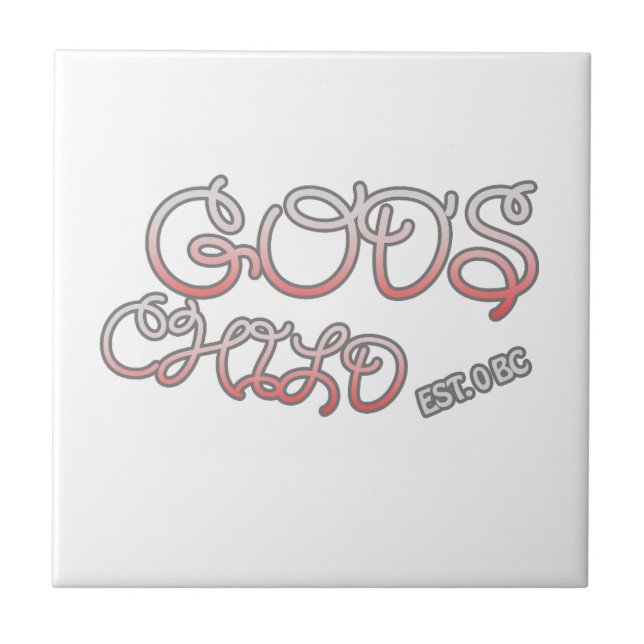 Gottes Kind Fliese (Vorderseite)