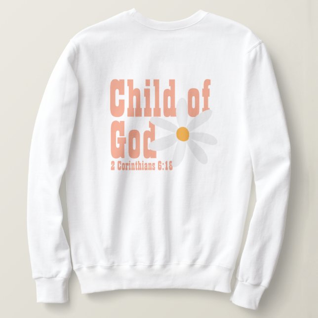 Gottes Kind Sweatshirt (Design Rückseite)
