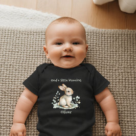 Gottes kleines Segen-Häschen Neugeborenes Baby Strampler