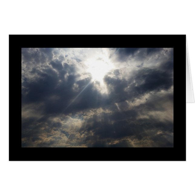 Gottes Licht durch Wolken - das Lied von Sol. 2:3- (Vorderseite (Horizontal))