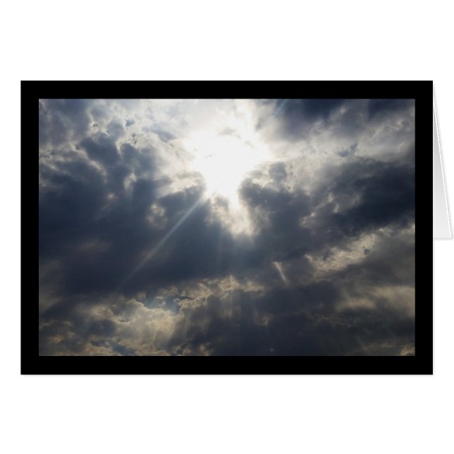 Gottes Licht durch Wolken - das Lied von Sol. 8:7- (Vorderseite (Horizontal))